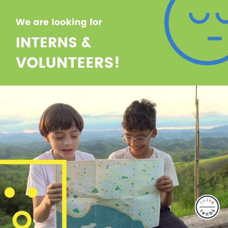 think equal is looking for interns & volunteers 2